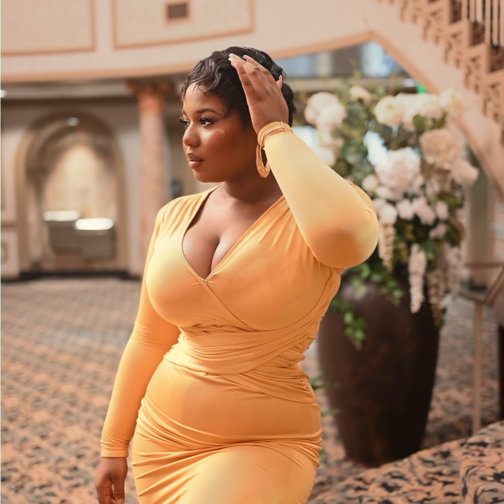 JLUXLABEL Yellow Maxi Dress